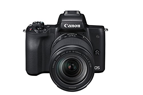 Canon EOS M50 Systemkamera spiegellos - mit Objektiv EF-M 18-150mm IS STM (24,1 MP, dreh- u. schwenkbares 7,5cm (3 Zoll) Touchscreen-LCD Display, Digic 8, 4K Video, OLED EVF, WLAN, Bluetooth), schwarz