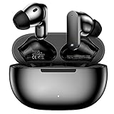 Bluetooth Kopfhörer, Kopfhörer Kabellos Bluetooth 5.3 In Ear Kopfhörer mit 4 ENC Noise Cancelling Mic, 40 std Spielzeit HiFi Stereo, IP7 Wasserdicht Ohrhörer, Geeignet für Arbeit und Studium Schwarz