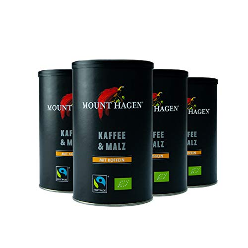 Mount Hagen Bio Kaffee & Malz, 100 g 4er Pack