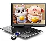YOTON 16.9' Tragbarer DVD Player Tragbar mit 14.1' HD-Schwenkbildschirm für Auto, 4-6 Stunden Spielzeit mit Akku, Intelligente Speicherwiedergabe, USB/SD Unterstützung [Blu-ray Nicht Unterstützt]