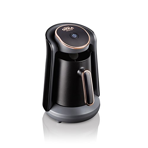 Arzum OKKA Minio Kaffeemaschine, 1-4 Tassen (300ml.), Überlaufschutzsystem, waschbare Kaffeekanne, akustisches Warnsystem, 480W, preisgekröntes Design.