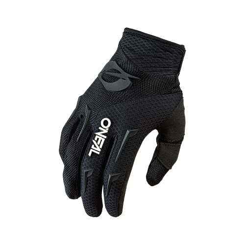 O'NEAL | Fahrrad- & Motocross-Handschuhe | MX MTB DH FR Downhill Freeride | Langlebige, Flexible Materialien, belüftete Handinnenfäche | Element Glove | Herren | Schwarz Weiß | Größe L