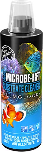 MICROBE-LIFT Substrate Cleaner – hochaktive Bakterien zur Mulm- & Schmutzentfernung im Aquarium, Süß- und Meerwasser, 473ml