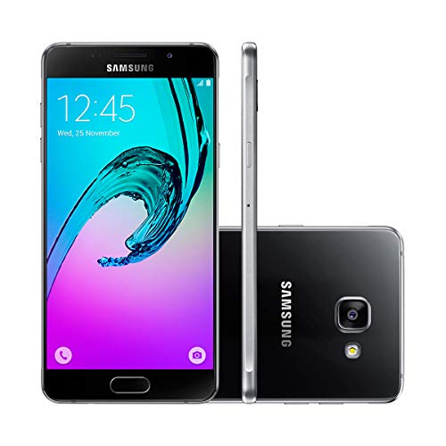 Samsung Galaxy A7 (2016) Smartphone, ohne SIM-Lock, Android, 5,5 Zoll, 13 MP, 3 GB RAM, 16 GB,Schwarz