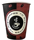 TRENDSKY BIOLOGISCH ABBAUBAR, Made IN Germany 1000 Stück 300ml Premium Hartpapier Kaffeebecher Einweg Pappbecher Cups Coffee to go 0,3l