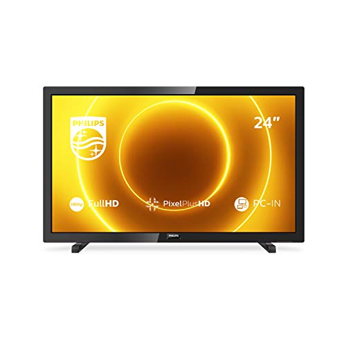 Philips 24PFS5505/12 24-Zoll-LED-Fernseher (Full HD, Pixel Plus HD, Full-Range-Lautsprecher, 2 x HDMI, VGA, USB) Schwarz Glänzend [Modelljahr 2020]