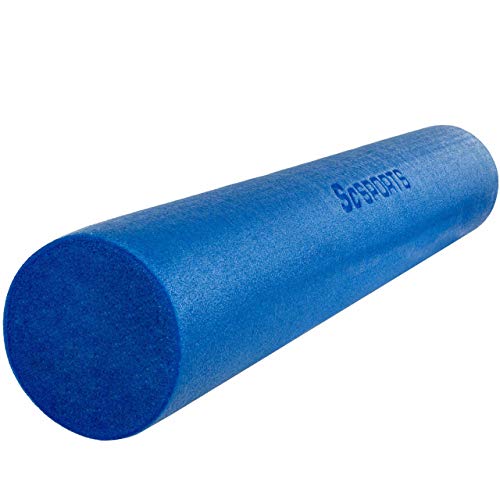 ScSPORTS Pilatesrolle, Gymnastikrolle, Faszienrolle, Schaumstoff, Blau, 15 x 90 cm