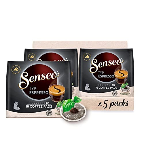 Senseo ® Pads Typ Espresso - RA-zertifiziert - 5 Packungen x 16 Kaffeepads