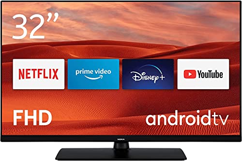 Nokia Smart TV 3200A - 32 Zoll Fernseher (80cm) Android TV (Full HD, LED, WLAN, HDR, Triple Tuner DVB-C/S2/T2, Google Play Store inkl. Sprachassistent, Netflix, YouTube, Prime Video, Disney+)