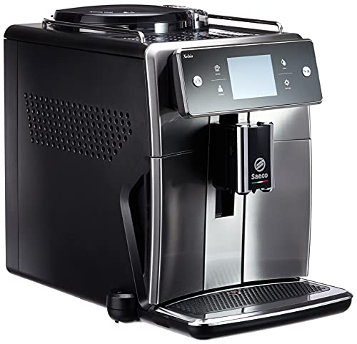 Saeco SM7683/10 Xelsis Kaffeevollautomat 15 Kaffeespezialitäten (Touchscreen, 6 Benutzerprofile), 18/8, Edelstahl/Schwarz