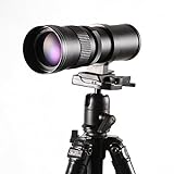 Hersmay 420-800mm f/8.3-16 Super Tele Zoom Objektiv Teleobjektiv Zoomobjektiv Vario-Objektiv für Canon EOS 1300D, 60D, 70D, 1200D, 1100D, 1000D, 760D, 750D, 700D, 650D, 600D, 550D 500D DSLR/SLR Kamera