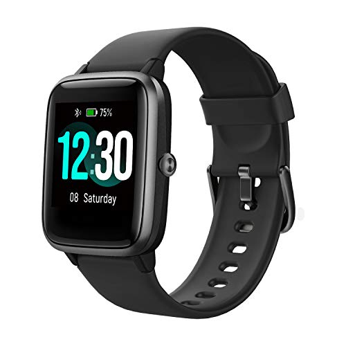 Smartwatch, Fitness Tracker Uhr 1.3' HD Voll Touchscreen, Damen Herren Uhren Watch für Android IOS, IP68 Fitness Uhr mit Pulsmesser Schlafmonitor Stoppuhr Musiksteuerung, Sportuhr Aktivitätstracker