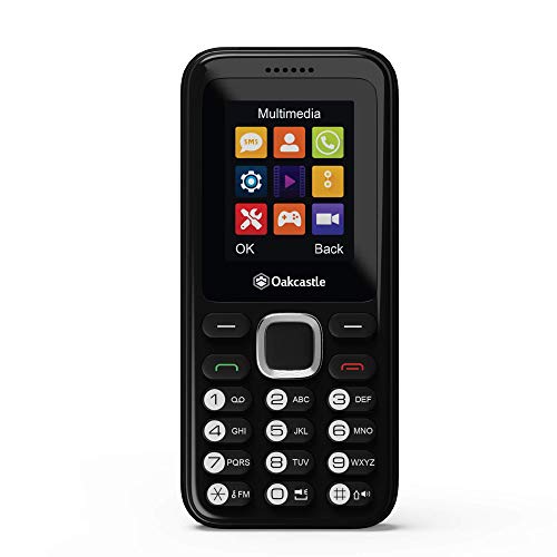 Oakcastle Dual SIM Mini Handy ohne Vertrag für Senioren, Rentner, günstiges Prepaid Handy mit Tasten, Bluetooth, Handy ohne Vertrag, 7 Tage Akkulaufzeit F100