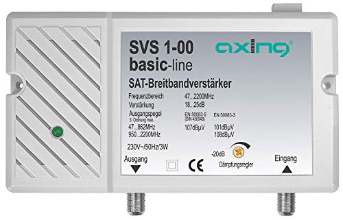 Axing SVS 1-00 Satelliten-Breitbandverstärker (25dB, 47-2200 MHz)