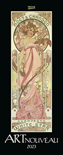 Art Nouveau 2023: Kunstkalender mit Jugendstilplakaten der Belle Époque. Wandkalender im Hochformat: 28,5 x 69 cm.