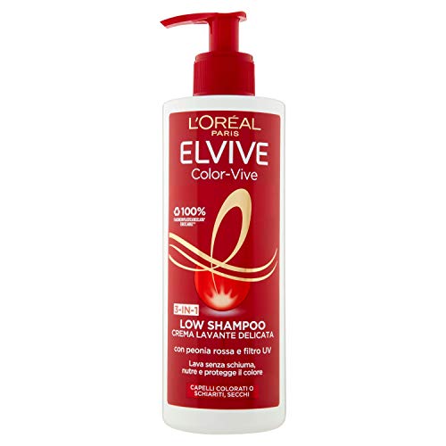 L 'Oréal Paris Elvive Low shampooshampoo ohne Schaum und ohne Sulfate – 400 ml Color Vive