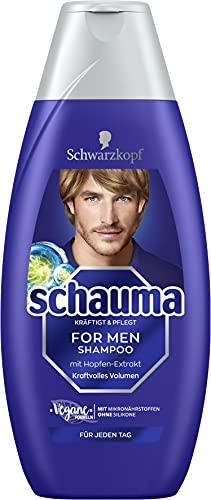 Schwarzkopf Schauma Shampoo Herren für kraftvolles Volumen, 5er Pack (5 x 400ml)