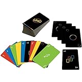 Mattel Games GYH69 - UNO Minimalista Kartenspiel mit Grafiken von Designer Warleson Oliviera, 108 Karten, Spielspaß für die ganze Familie, einzigartiges Geschenk für Kinder und Designfans ab 7 Jahren