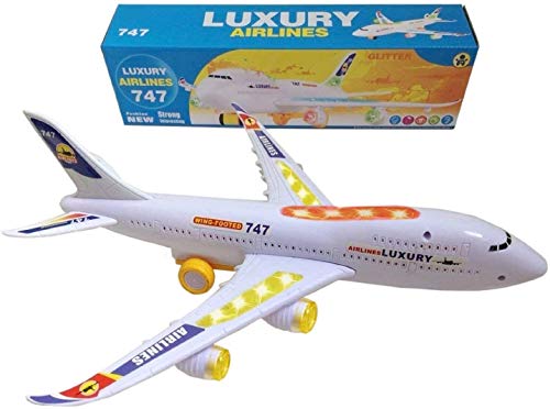 ToyZe Flugzeug Spielzeug mit Licht und Sound, Passagierflugzeug Modell für Kinder ab 3 Jahren, tolles Kinderspielzeug als Geschenk für Jungen und Mädchen