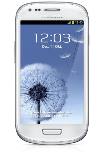 Samsung Galaxy S3 mini I8190 Smartphone (10,2 cm (4 Zoll) AMOLED Display, Dual-Core, 1GHz, 1GB RAM, 5 Megapixel Kamera, Android 4.1) marble-white