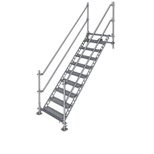 Scafom-rux Treppe 2,0m, Komplettbausatz, universell, für gewerbliche und private Einsatzzwecke