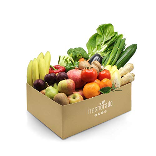 freshorado gemischte OBST & VEGGIE-BOX 6 kg frisches und leckeres Obst und Gemüse (2 Personen)