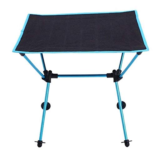 1yess Tragbare Folding Picknick-Tisch im Freien beweglichen Leichtklapptisch Camping Mesa Alloy Picknick Grill Falten Tavel Möbel Tourist Blau Tables Beach-Zubehör-blau 8bayfa
