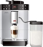 Melitta Caffeo Varianza CSP F570-101, Kaffeevollautomat mit Milchbehälter, One Touch Funktion, 1,2l, Silber