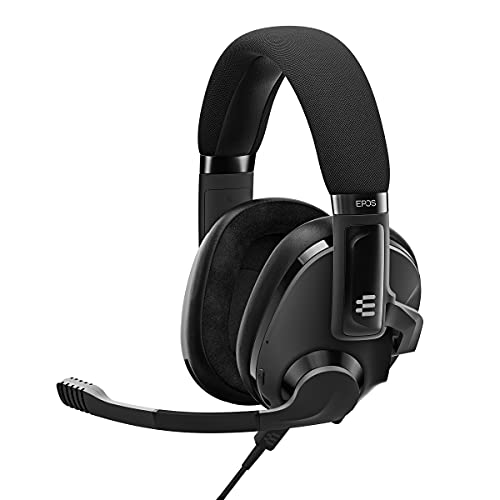 EPOS H3 Hybrid – Geschlossen Akustisches Gaming Headset Bluetooth Kopfhörer Usb-A-PC & 3,5-mm-Konsolenkabel - Dual-Mikrofone - Leicht - Lange Akkulaufzeit - Multi-Plattform-Kompatibel Schwarz