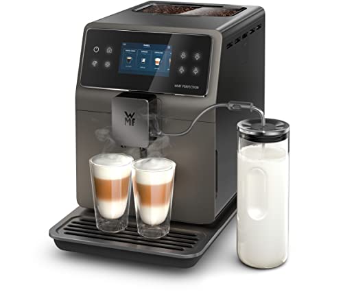 WMF Perfection 780L Kaffeevollautomat mit Milchsystem,18 Getränkespezialitäten, Double Thermoblock, Edelstahl-Mahlwerk, Nutzerprofil, 1l Milchbehälter