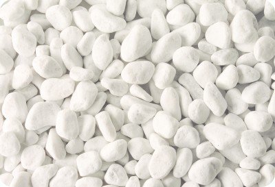 Carrara Zierkies weiss gewaschen, Körnung 25 - 40 mm, 25kg