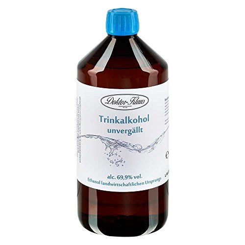 1 x 700ml Primasprit/Trinkalkohol/Weingeist/Ethanol 69.9% Vol. Alc. in brauner PET Flasche mit OV von Doktor Klaus