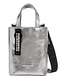 Liebeskind Berlin Paper Bag Tote, Extra Small (17 cm x 13 cm x 5cm), silver lead