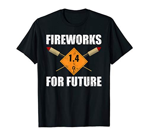 Feuerwerk für die Zukunft Silvester Pyro Rakete T-Shirt
