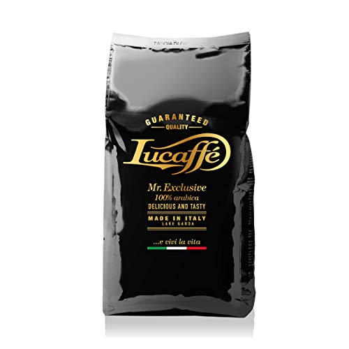 Lucaffé Kaffeebohnen - Mr. Exclusive 100% Arabica Blend - 1er Pack (1 x 1kg), nach original italienischer Tradition, Made in Italy