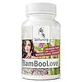 Zelltuning BAMBOO-LOVE® Silizium HOCHDOSIERT Organisches Silizium aus Bambusextrakt Pure Vegan Rein 180 Silicium Kapseln Nahrungsergänzungsmittel aus Deutschland