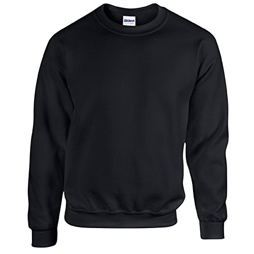 Gildan – Heavy – Sweatshirt, 50% Baumwolle, 50% Polyester Gr. 3XL, Schwarz
