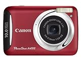 Canon PowerShot A495 Digitalkamera (10 MP, 3-fach opt. Zoom, 6,2cm (2,5 Zoll) Display) rot