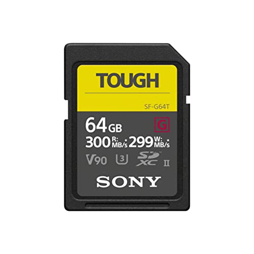 Sony SF-G64T SD-Speicherkarte (64 GB, UHS-II, SD Tough, G Serie)