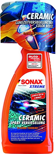 SONAX XTREME Ceramic SprayVersiegelung (750ml) überzieht den Lack mit einer Schutzbarriere, schützt vor Schmutz & Insekten. DIE Auto Keramikversiegelung schlechthin |Art-Nr 02574000