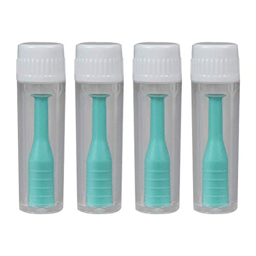 Supvox Kontaktlinsen Saugnapf Ohne Flasche Kontaktlinsen Zubehör 4 Stück (Grün)