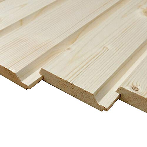 Profilholz 20x90mm Fichte Profilbretter Brett Holz Holzbretter Profilbrett Fassadenprofil (20, 150)