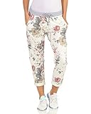ZARMEXX Damen Sweatpants Baggy Boyfriend Sommerhose Sport All-Over Print One Size Muster 14 One Size (36-40)