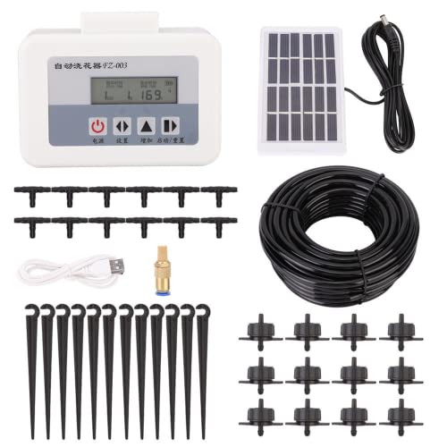 Solares Wasserbewässerungssystem, USB-Aufladung, Timer-Set für automatische Selbstbewässerungsanlagen(with solar panel)