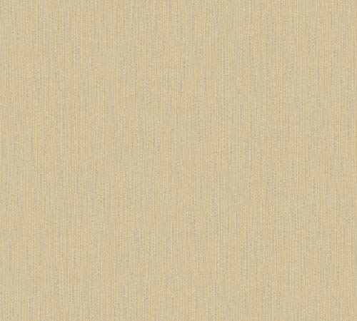 Architects Paper Textiltapete Metallic Silk Tapete Uni 10,05 m x 0,53 m beige Made in Germany 306833 30683-3