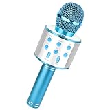 Kinder Mikrofon, KTV Karaoke Maschine, Drahtloses Bluetooth Mikrofon Karaoke für 3-12 Jahre Spielzeug Mädchen Jungen