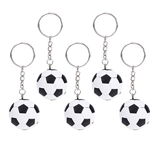 BESPORTBLE 20 Stücke Mini Fußball Anhänger Schlüsselanhänger Kreative Schwarz Weiß Fußball Schlüsselanhänger Handtasche Hängen Ornamente