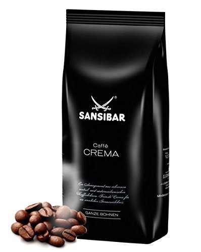 Kaffee CAFFÈ CREMA von Sansibar, 8x1000g ganze Bohnen