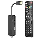Dcolor DVB-T2 Receiver - HDMI-TV-Stick, HD 1080P H265 HEVC Main 10 Bit, Unterstützung USB WiFi/Multimedia/PVR [Inklusive 2in1 Universal-Fernbedienung]