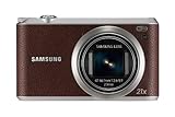Samsung WB350F Smart-Digitalkamera (16 Megapixel, 21-fach opt. Zoom, 7,6 cm (3 Zoll) Touchscreen) braun